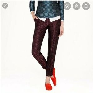 Jcrew collection diamond pintucked silk pant NWOT